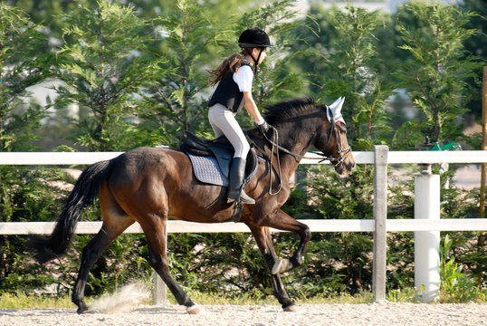 bambina a cavallo