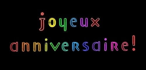 Joyeux anniversaire!