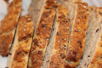 Frische Brot Scheiben