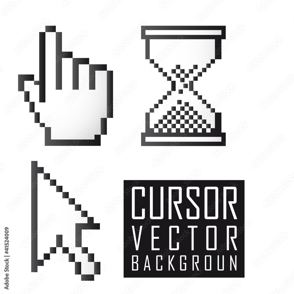 Poster cursor vector
