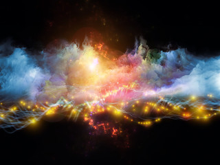 Obraz na płótnie Canvas Nebulae of fractal foam