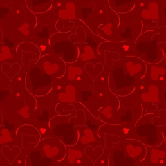 Fototapeta na wymiar Hearts Texture - Repetitive Pattern
