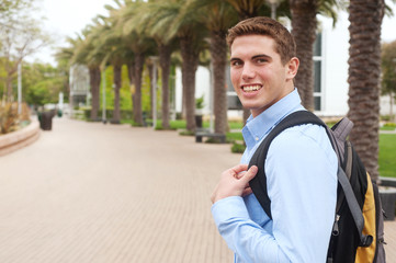portrait of a young college student