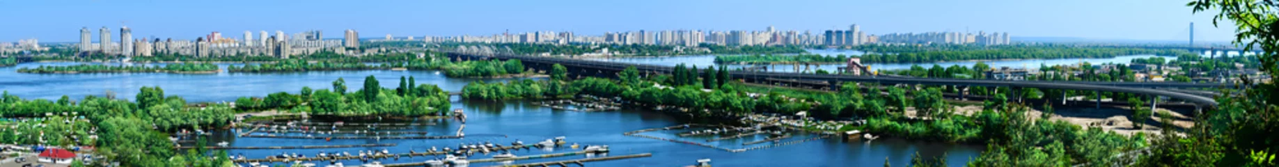 Foto op Plexiglas panorama Kiev, Oekraïne © inna_astakhova