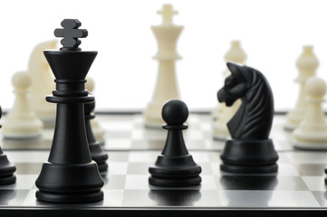 The black chess king