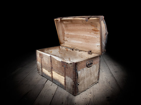 Empty treasure chest
