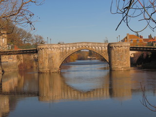 La Gartempe ; Ville de Montmorillon ; Vienne ; Poitou-Charente