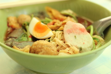 The new create of noodle seafood, Yong tau fu - Yen ta fo