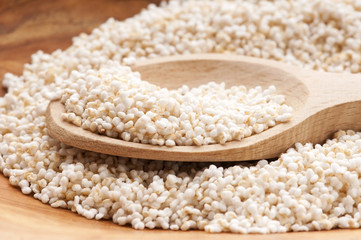 Amaranth popping, gluten-free, high protein grain cereal