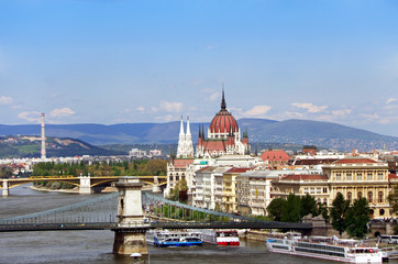 Fototapeta na wymiar Budapeszt skyline