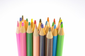 色鉛筆のクローズアップ