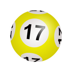 Tirage loto, boule numéro 17