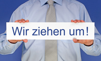 Wir ziehen um oder Umzug