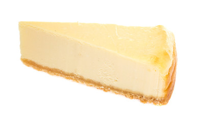 Cheesecake isolated on white background