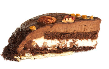 Piece of chocolate cake