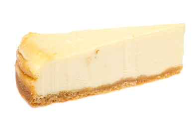 Cheesecake isolated on white background