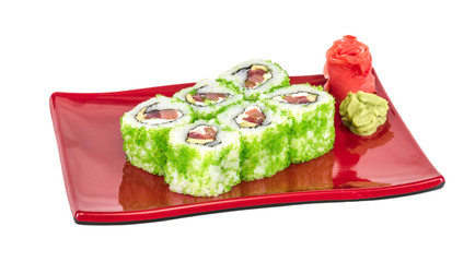 Tobiko Spicy Maki Sushi - Hot Roll with various type of Tobiko (