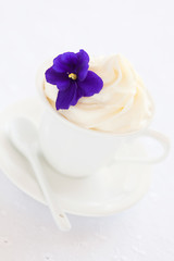 White chocolate mousse