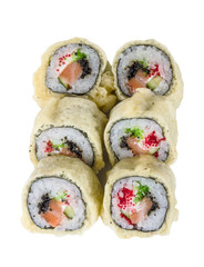 Japanese Cuisine -Tempura Maki Sushi (Deep Fried Roll made of sa