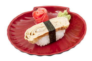 Tamago (Omelet) sushi