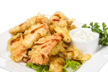Salmon Tempura , Japanese Food