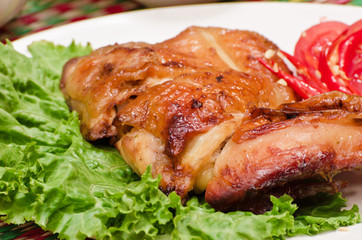 The Roasted chicken thai style