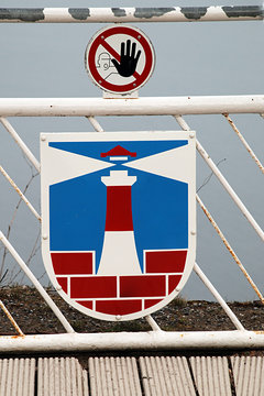 Leuchtturm Schild
