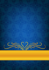 Mavi motifli kutlama kağıdı