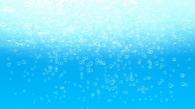 Loopable 3D underwater with bubbles.