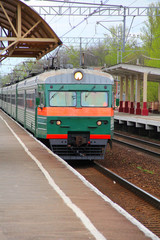 railroad, train, station