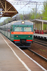 Obraz premium railroad, train, station