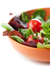 Fresh ripe tomatoes in a salad