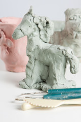Modelling a clay horse