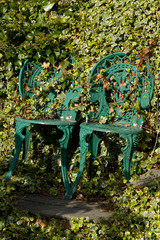 Garden chairs.