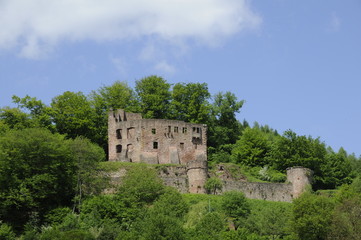 Fototapeta na wymiar Burg Freienstein im Odenwald