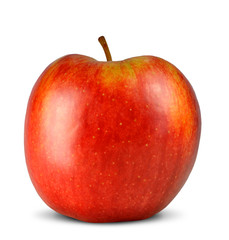 red apple isolated on white