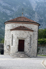 Baptistery by Venzone's cathedral church.