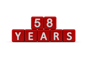 Red letter cubes 58 years