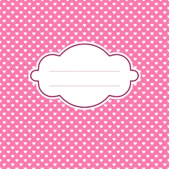 Card Heart Pattern Pink © Jan Engel
