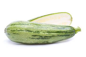 Zucchini isolated on white background