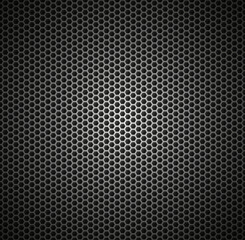 Naklejka premium abstract pattern of metal in the form of honeycomb