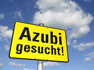 Schild Azubi gesucht!