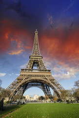 Fototapeta premium Colors of Eiffel Tower in Paris
