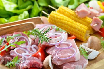 Frisches Grillgut für die Gartenparty