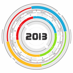 2013 calendar - futuristic concept design