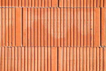 Wand aus Hohlkammersteinen