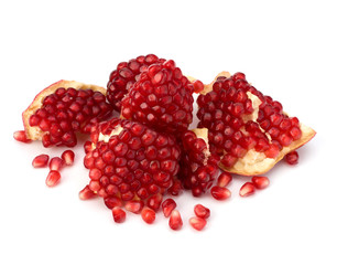 Ripe pomegranate piece