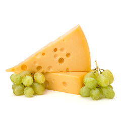 Perfect bunch of grapes and cheese