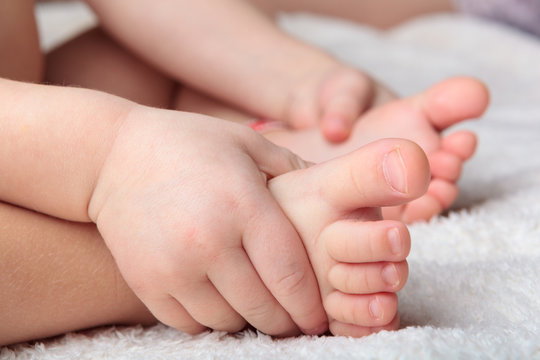 Baby pretty feet and hands