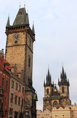 Fototapeta na wymiar Miejskich scenic Pradze